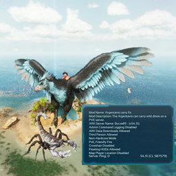 Argentavis carry fix on PVE Server