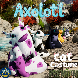Axolotl Cat Costumes!