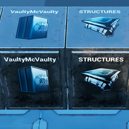 Add text and icon to structures